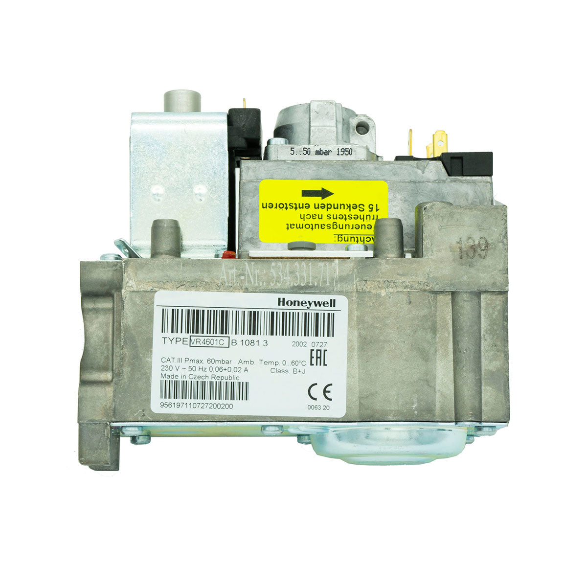 Gas valves fitting Honeywell VR4601CB1081 7822390