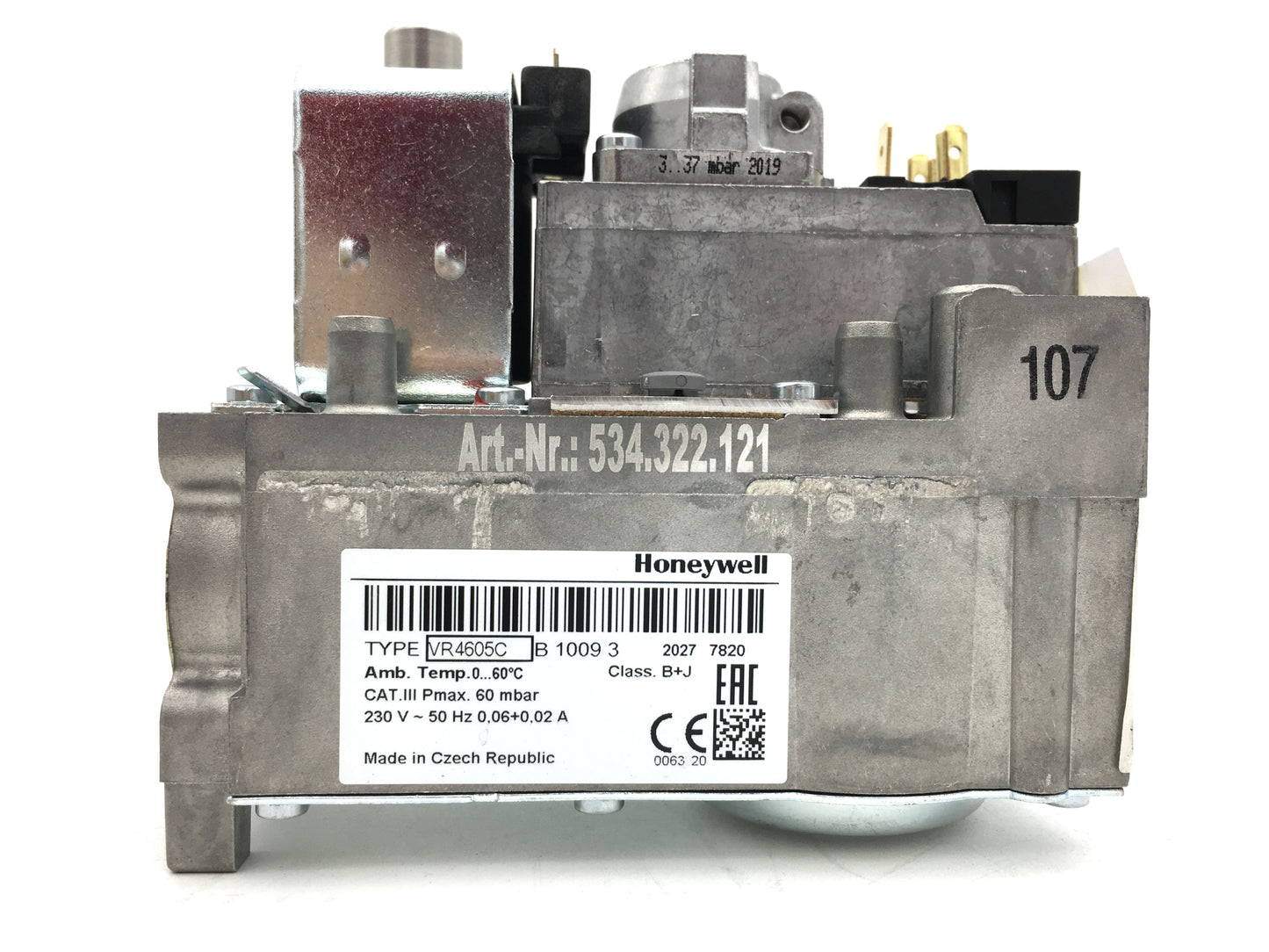 Gas valves fitting Honeywell VR4605CB1009
